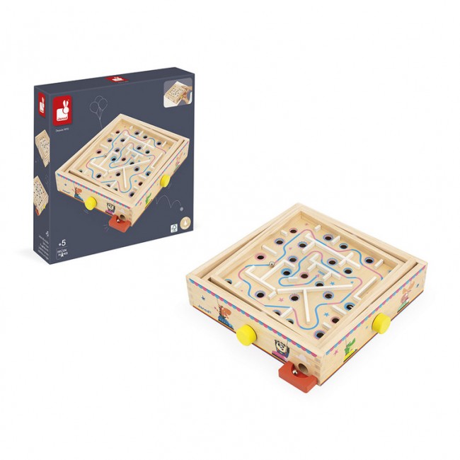 Gra zręcznościowa Janod - Labirynt Ball Maze Applepop