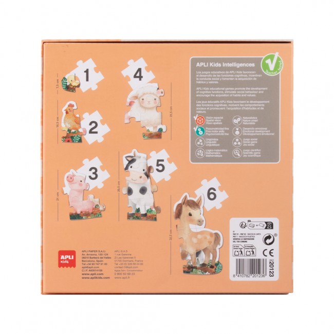 Puzzle progresywne My First Apli Kids - Farma 2+
