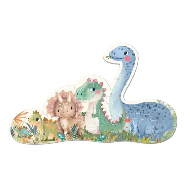 Puzzle progresywne My First Apli Kids - Dinozaury 2+