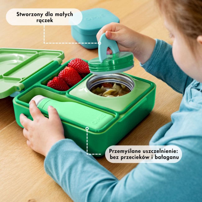 Lunchbox z termosem OmieBox OMIE - Apple Green