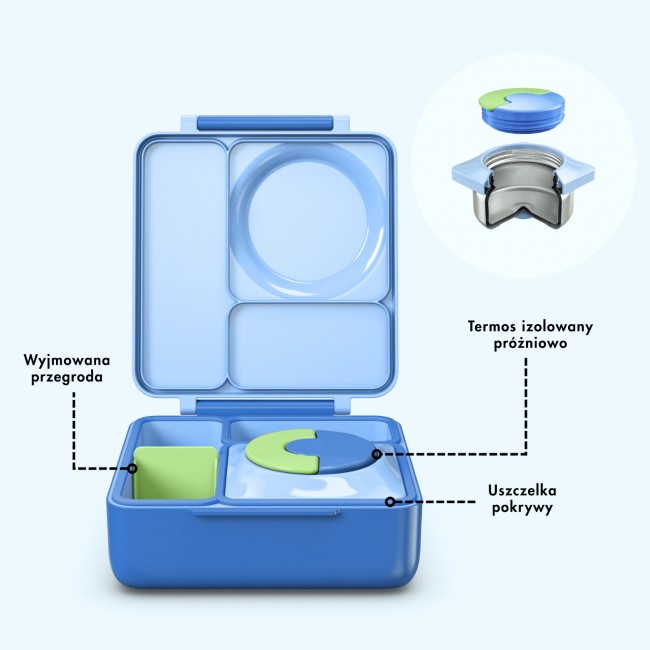 Lunchbox z termosem OmieBox OMIE - Sea Blue