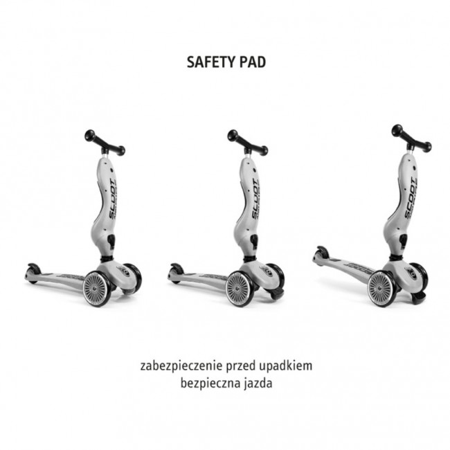 Jeździk i hulajnoga z rączką do prowadzenia Highwaykick 1 Push and Go 2w1 SCOOTANDRIDE 1-5 lat - Mocha