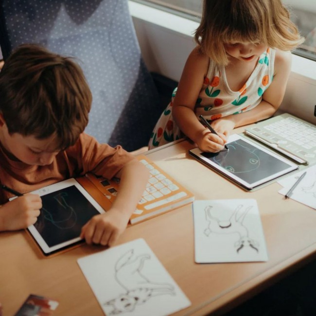 Wkłady uzupełniające do tabletu Kidydraw Mini Kidywolf - Gry i edukacja 60 szt.