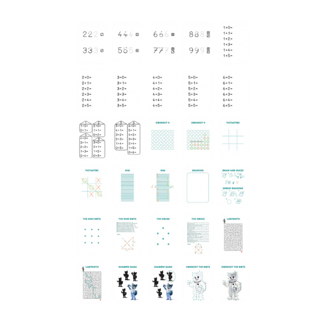 Wkłady uzupełniające do tabletu Kidydraw Mini Kidywolf - Gry i edukacja 60 szt.