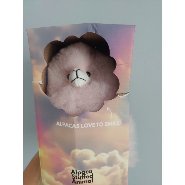 OUTLET Puszysta maskotka Alpaka Inkari Rainbows - Cotton Candy 23 cm