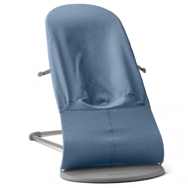 Leżaczek BABYBJORN BLISS WOVEN - Niebieski melanż