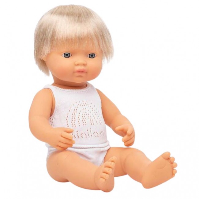 Lalka chłopiec Miniland Doll - Europejczyk 38cm