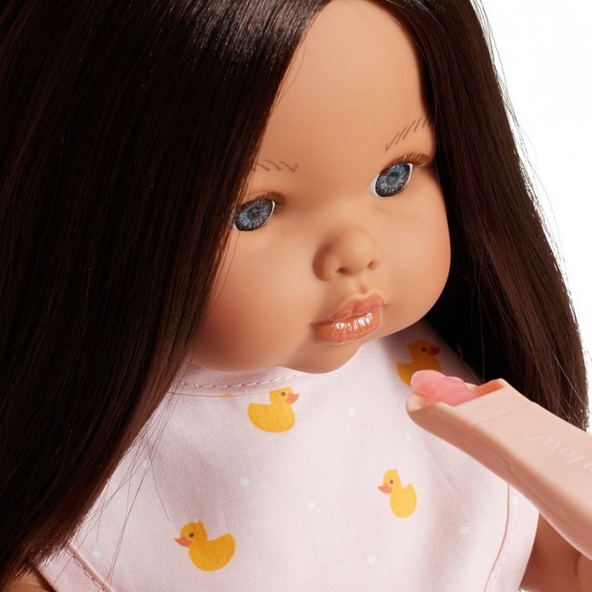 Magiczny słoiczek Tiny Tummies z łyżeczką do karmienia lalek Tiny Harlow - Truskawka