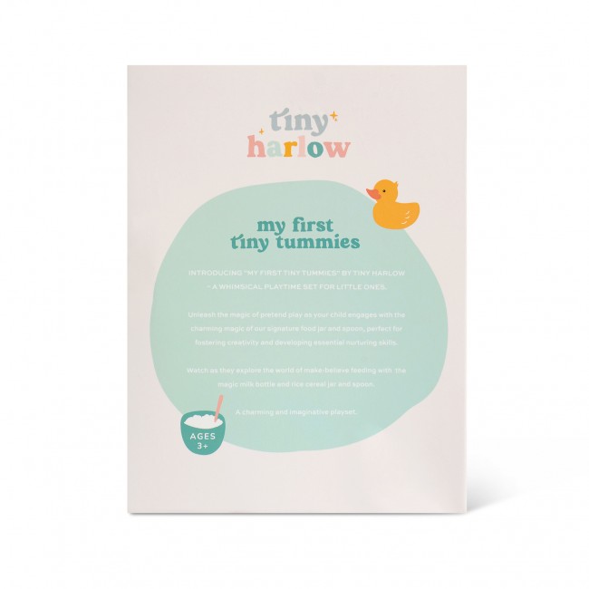 Zestaw Tiny Tummies magiczna butelka i słoiczek Tiny Harlow - Baby Cereal