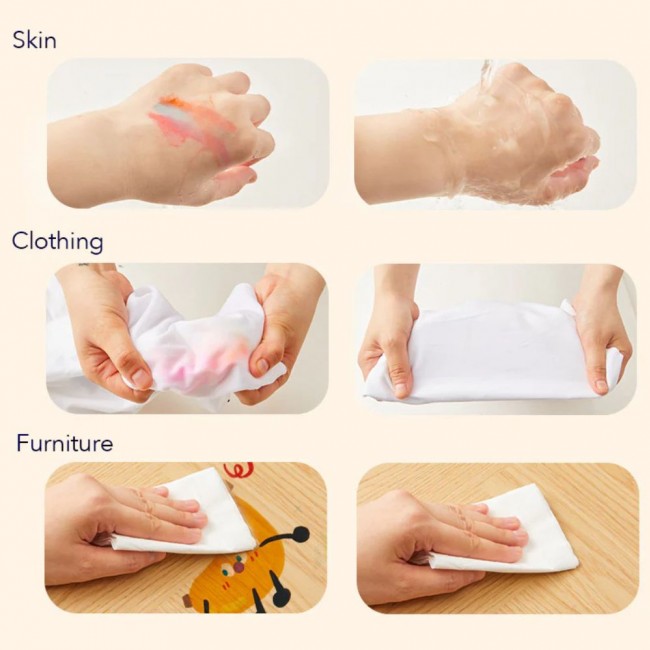 Markery zmywalne z okrągłą końcówką mideer - 6 kolorów