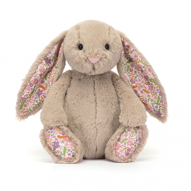 Pluszowy królik z kwiecistymi uszami Petal Jellycat - beżowy 31 cm