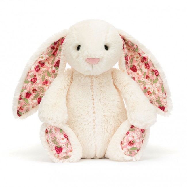 Pluszowy królik z kwiecistymi uszami Berry Jellycat - kremowy 31 cm