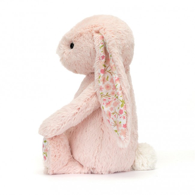 Pluszowy królik z kwiecistymi uszami Cherry Jellycat - pudrowy róż 31 cm