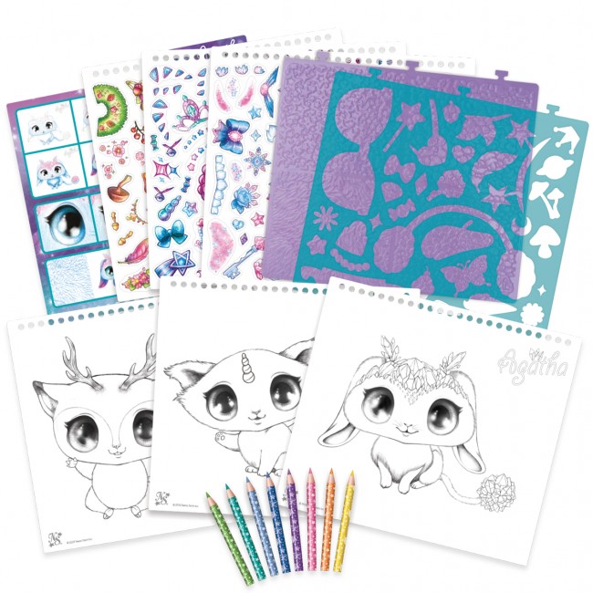 Szkicownik z magicznymi zwierzątkami Nebulous Stars