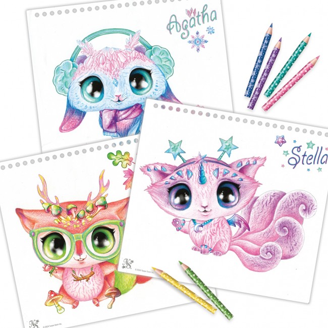 Szkicownik z magicznymi zwierzątkami Nebulous Stars