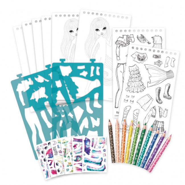 Szkicownik do projektowania ubrań Nebulous Stars - Isadora 7+