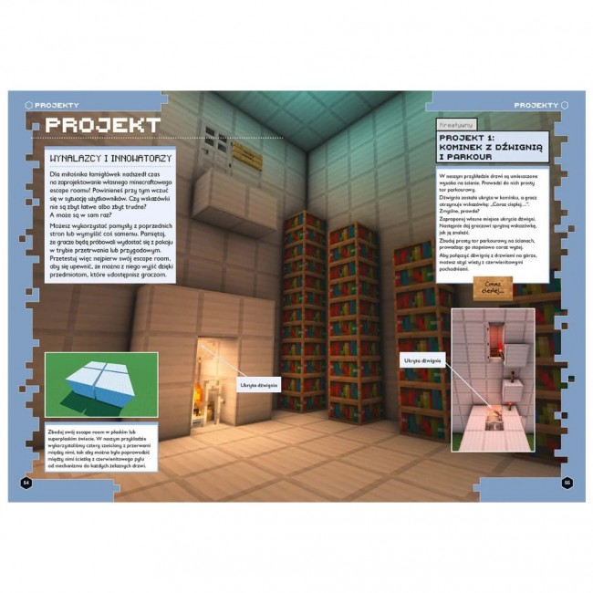 Książka "Minecraft. Projektowanie i technologia" Wydawnictwo Harperkids