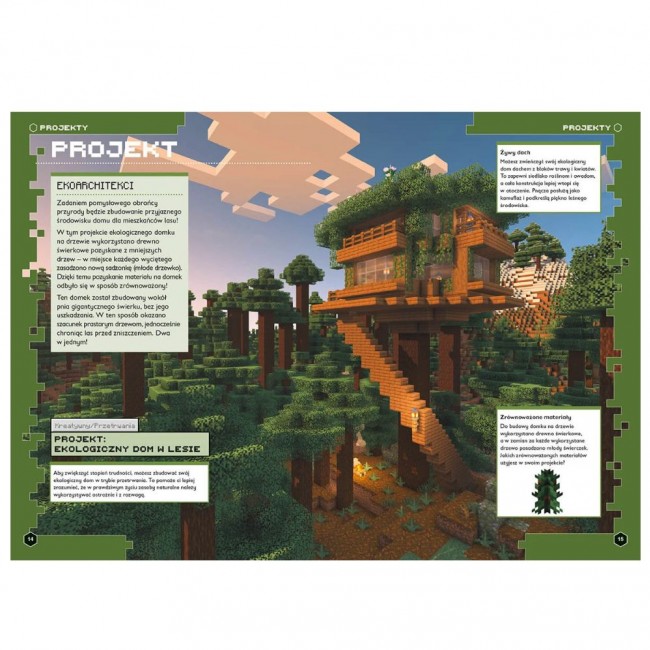 Książka "Minecraft. Projektowanie i technologia" Wydawnictwo Harperkids