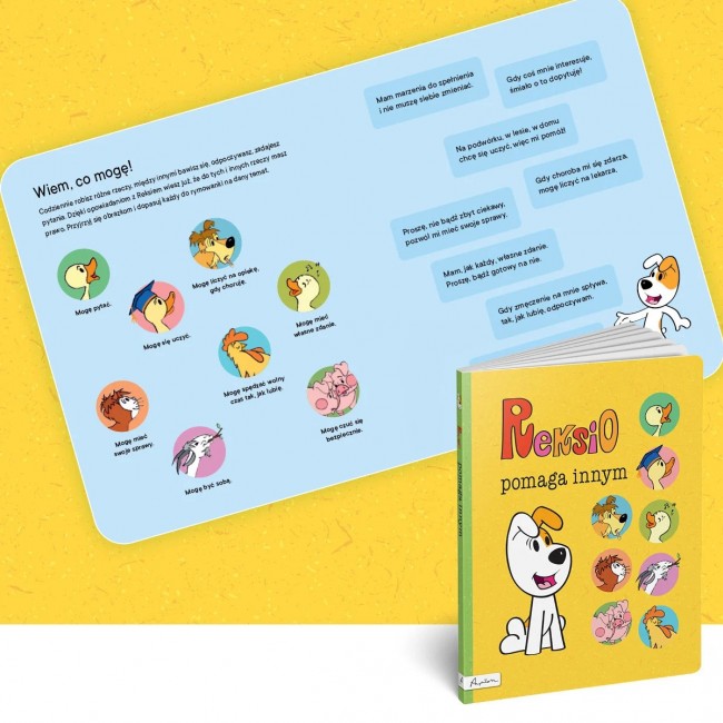 Książka "Reksio pomaga innym" Wydawnictwo Papilon