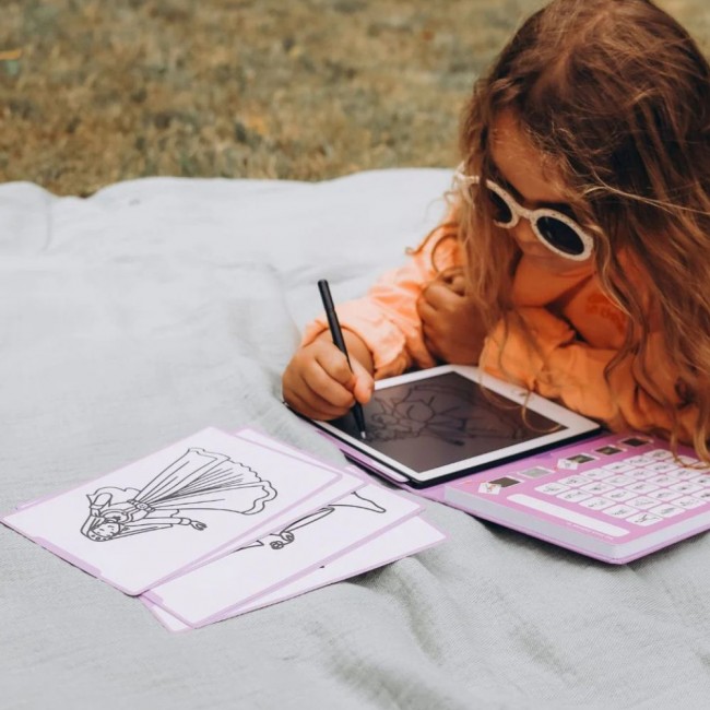 Podświetlany tablet do rysowania Kidydraw Mini Kidywolf - Księżniczki