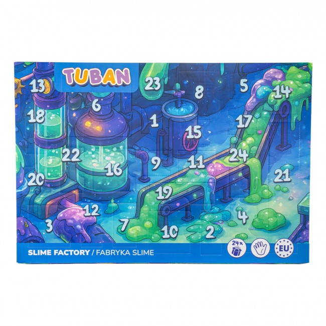 Zestaw sensoryczny TUBAN - Kalendarz adwentowy Slime Factory