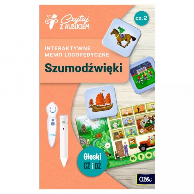 Memo logopedyczne Czytaj z Albikiem Albi - Szumodźwięki cz. 2