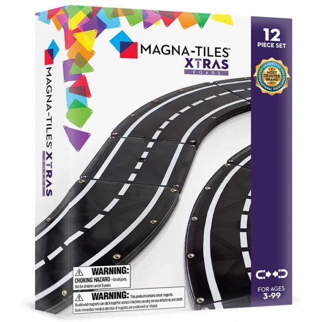 Klocki magnetyczne MAGNA-TILES - Roads 12 el.