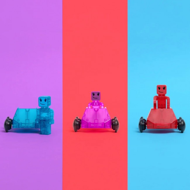 Magnetyczne samochodziki MAGNA-TILES - Dashers 6 el.