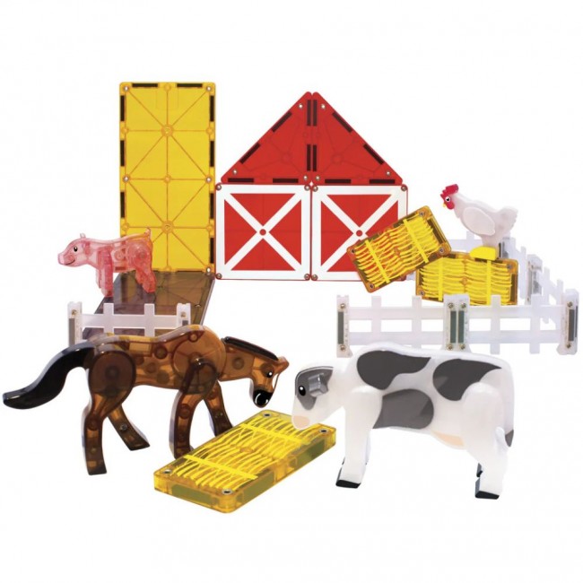 Klocki magnetyczne MAGNA-TILES - Farm Animals 25 el.