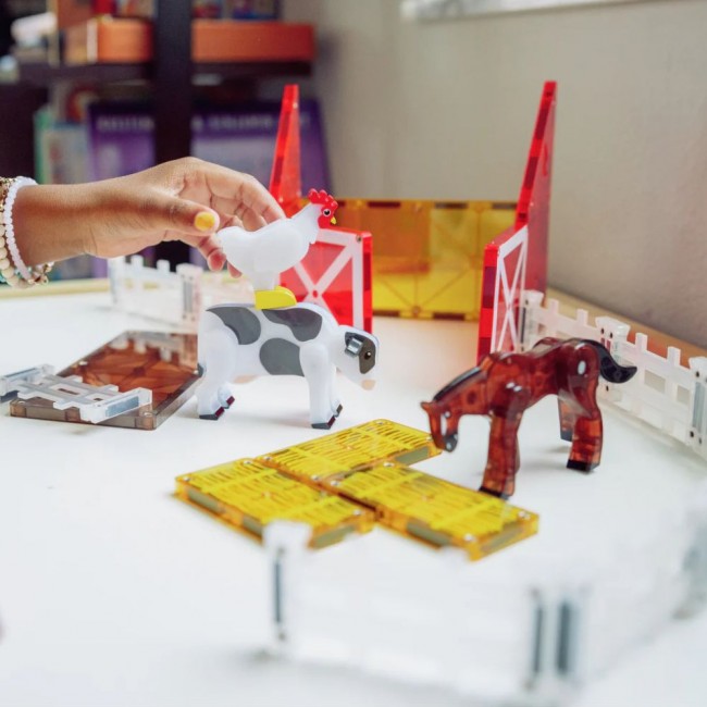 Klocki magnetyczne MAGNA-TILES - Farm Animals 25 el.