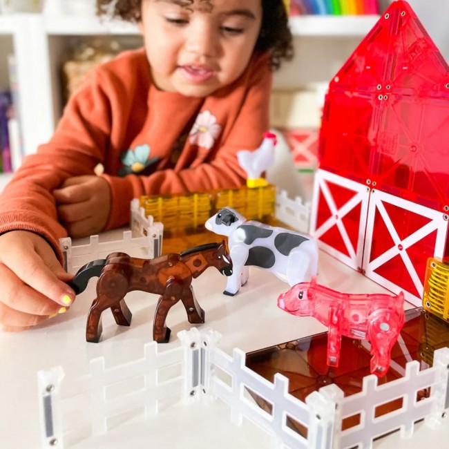 Klocki magnetyczne MAGNA-TILES - Farm Animals 25 el.