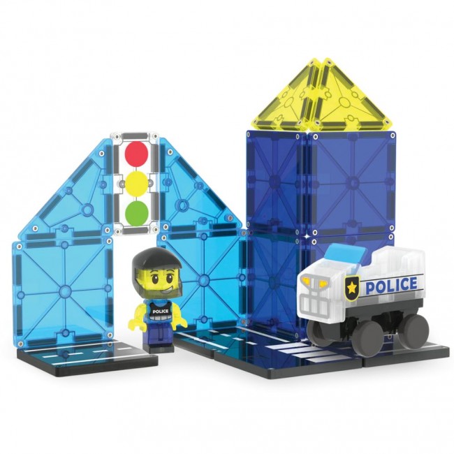 Klocki magnetyczne MAGNA-TILES - Police Patrol 20 el.