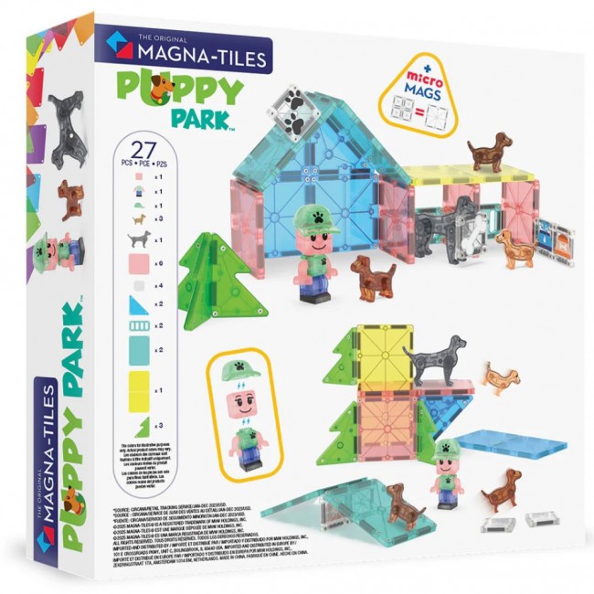 Klocki magnetyczne MAGNA-TILES - Puppy Park 27 el.