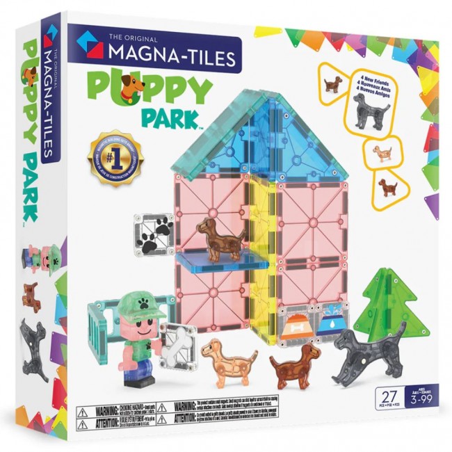 Klocki magnetyczne MAGNA-TILES - Puppy Park 27 el.