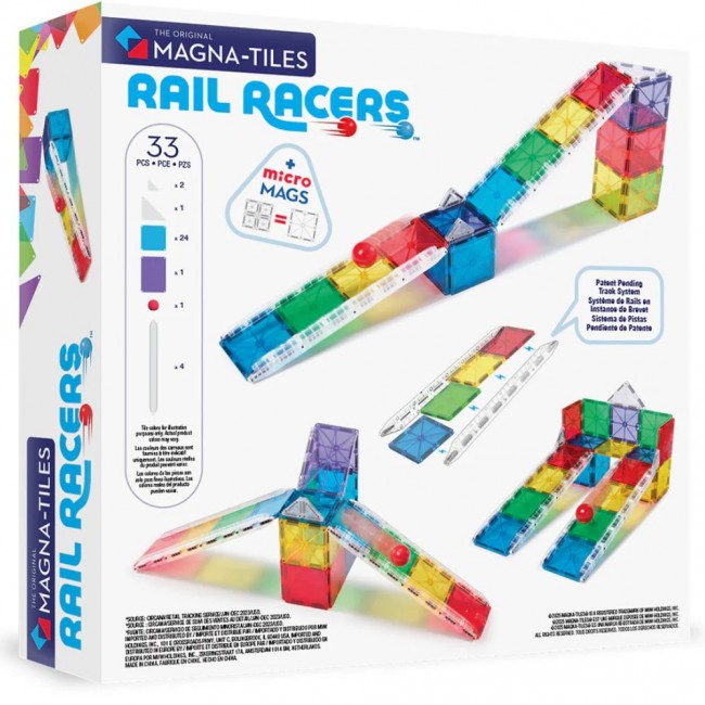 Magnetyczny kulodrom MAGNA-TILES - Rail Racers 33 el.