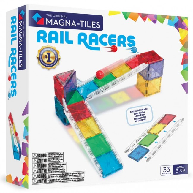 Magnetyczny kulodrom MAGNA-TILES - Rail Racers 33 el.