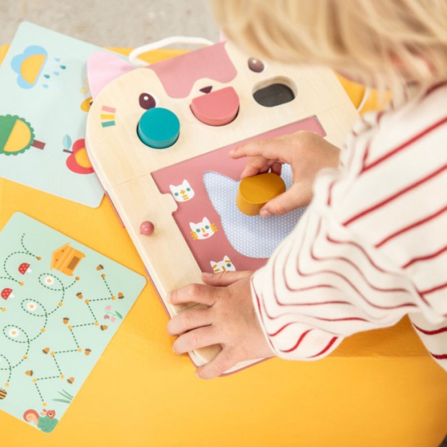 Drewniana tablica – znikopis Lilliputiens - Kotka Jeanne 18m+