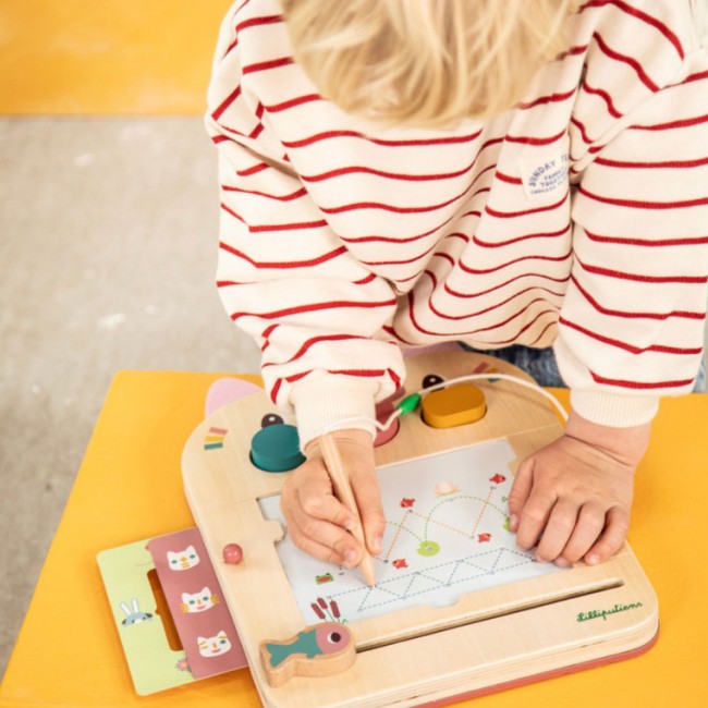 Drewniana tablica – znikopis Lilliputiens - Kotka Jeanne 18m+