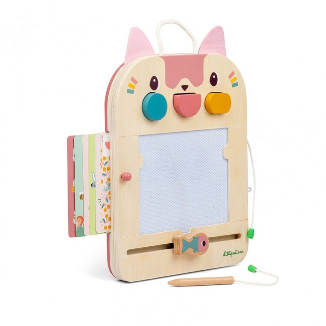 Drewniana tablica – znikopis Lilliputiens - Kotka Jeanne 18m+