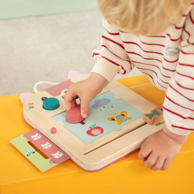 Drewniana tablica – znikopis Lilliputiens - Kotka Jeanne 18m+