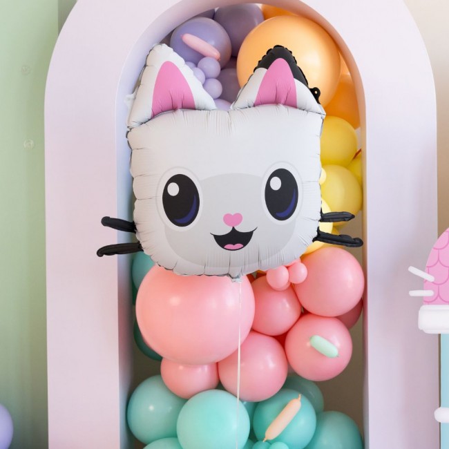 Balon foliowy Party Deco - Kiciuś Panduś 65 x 57 cm