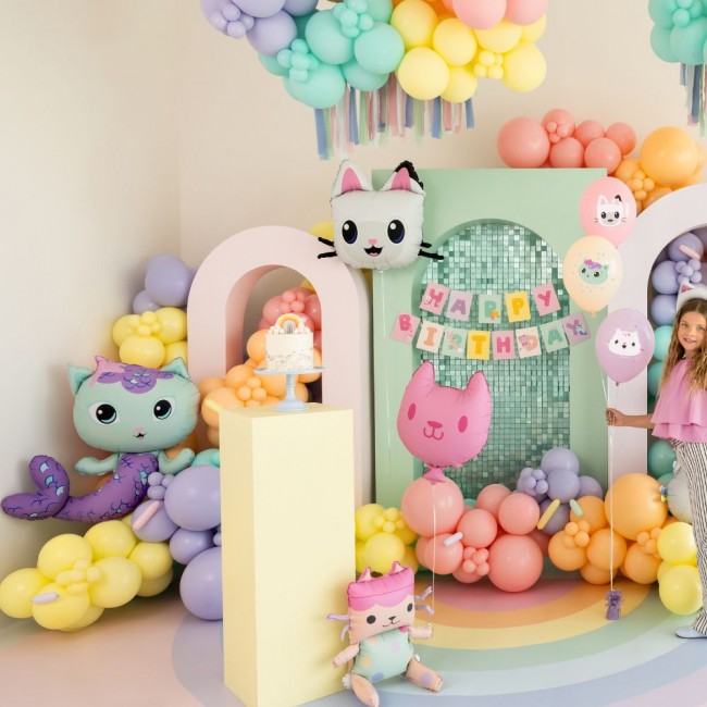 Balon foliowy Party Deco - Kiciuś Panduś 65 x 57 cm