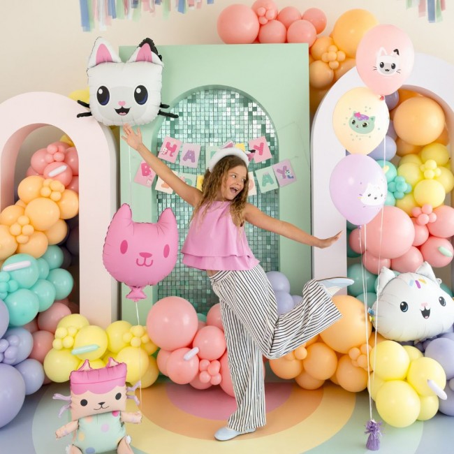 Balon foliowy Party Deco - Kiciuś Panduś 65 x 57 cm