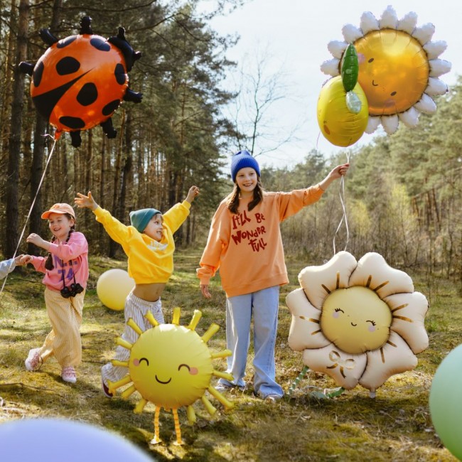 Balon foliowy Party Deco - Słońce 90 cm
