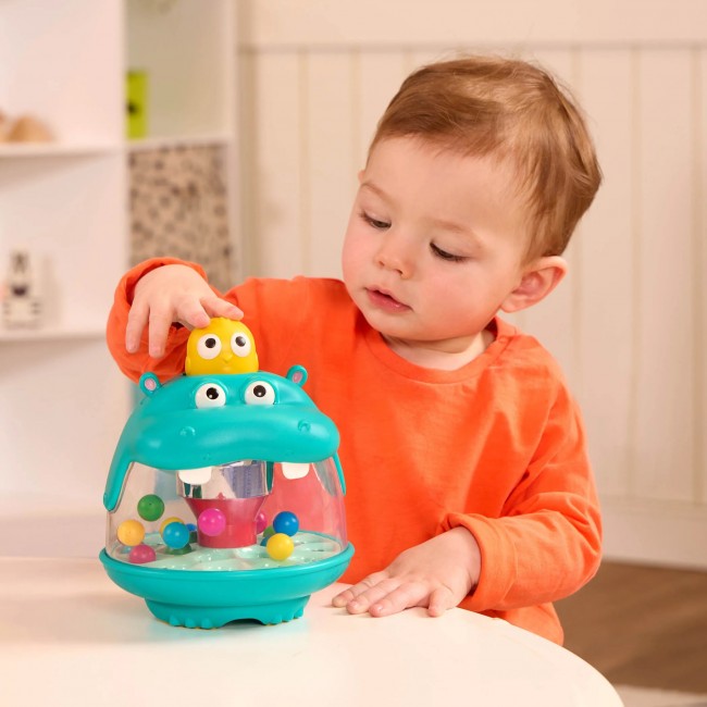 Hipopotam z wirującymi kuleczkami Battat - Party Pop Hippo