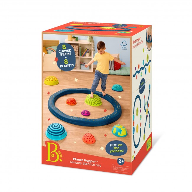 Ścieżka sensoryczna z planetami B. Toys - Planet Hopper 16 el.