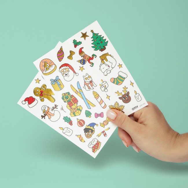 Tatuaże dla dzieci OMY - Christmas edition 50 szt.