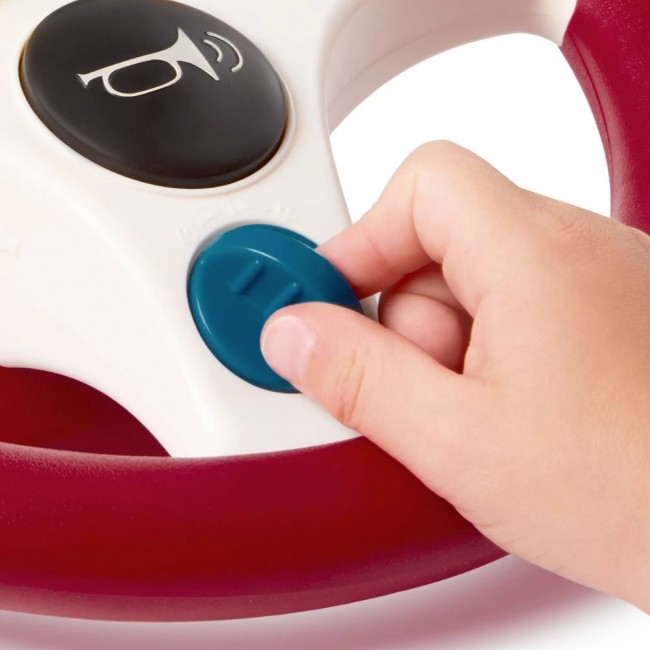 Interaktywna kierownica muzyczna B. Toys - Musical Driving Wheel czerwona