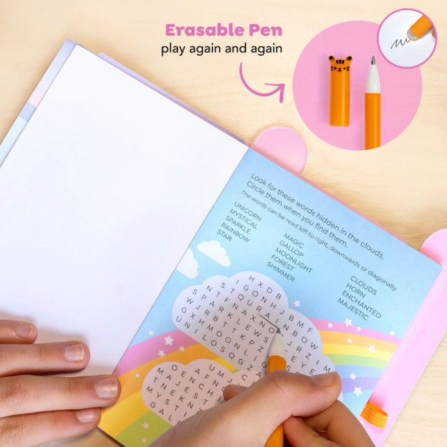 Książeczka pełna łamigłówek, labiryntów i gier Tiger Tribe - Jednorożce