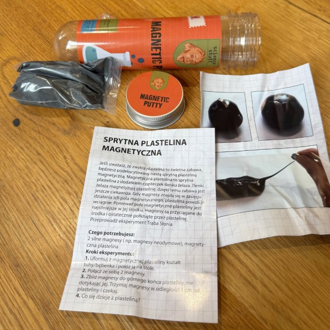 Mini eksperymenty Einstein The Purple Cow - Sprytna plastelina magnetyczna